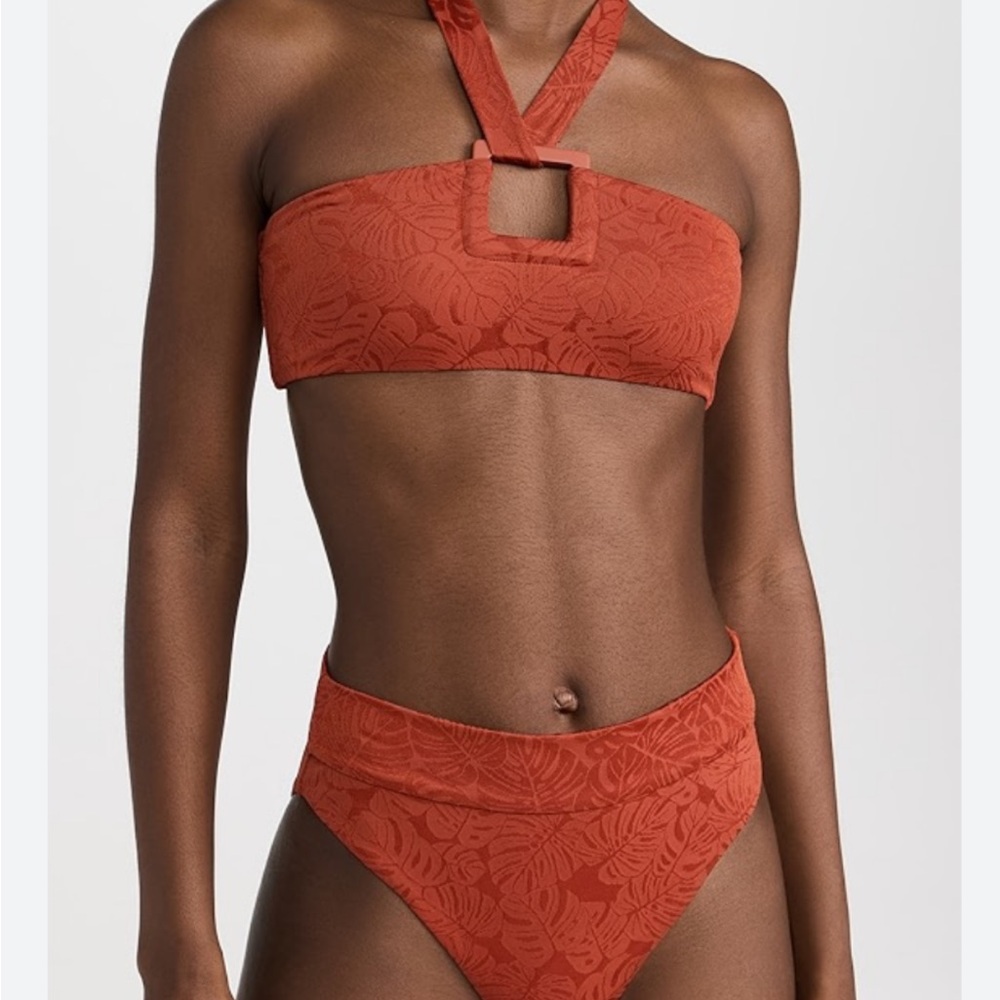 Onia bikini top is size small bottom in M